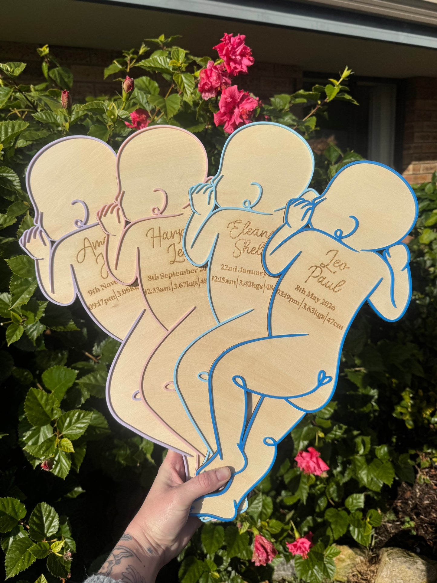 1:1 Baby Birth Plaque