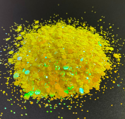 Bright yellow