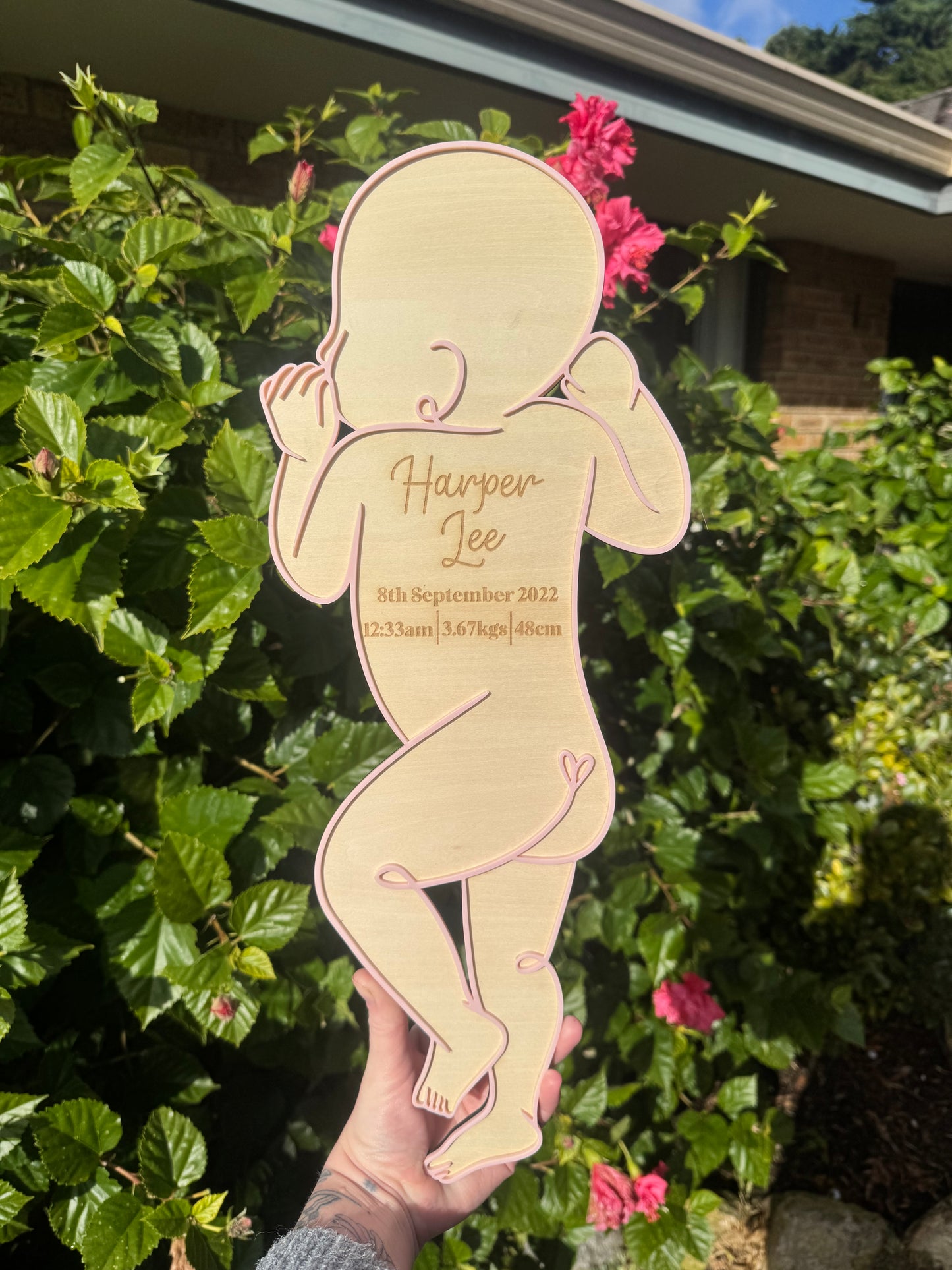 1:1 Baby Birth Plaque