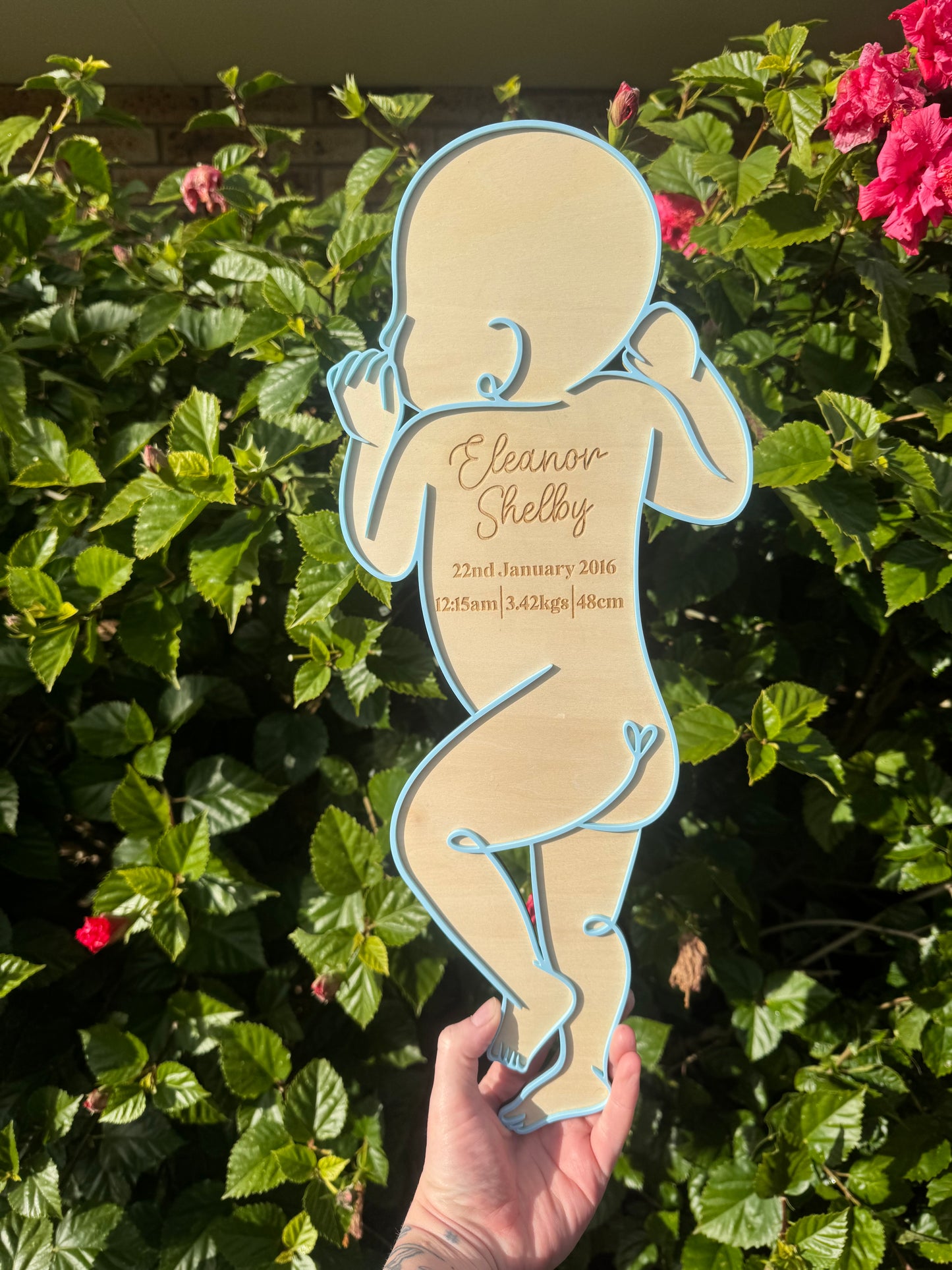 1:1 Baby Birth Plaque