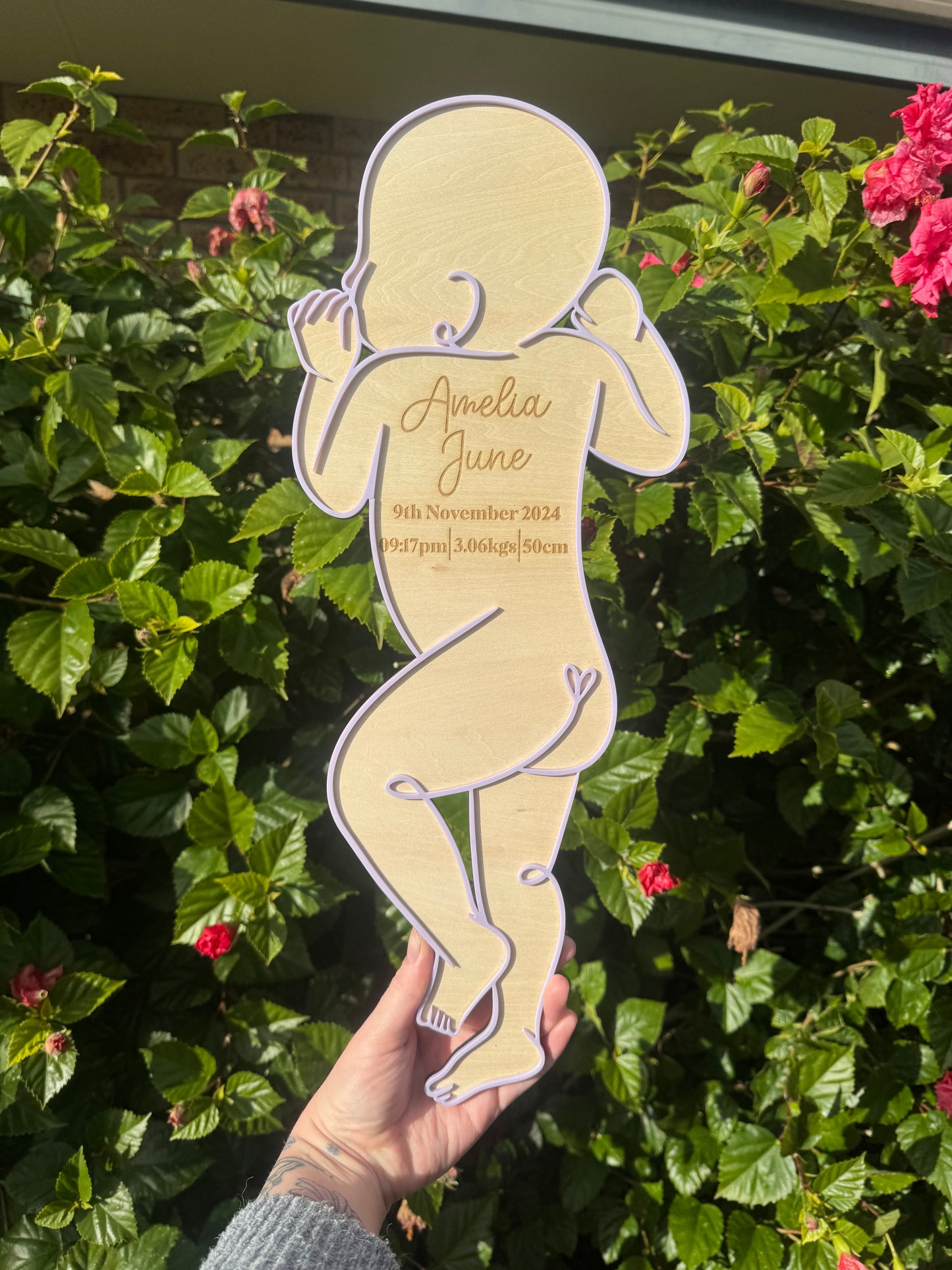 1:1 Baby Birth Plaque