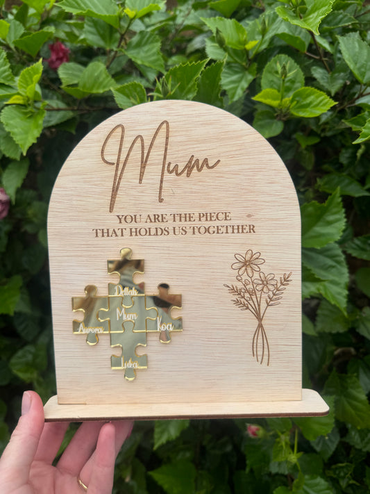 Family Puzzle Plaque