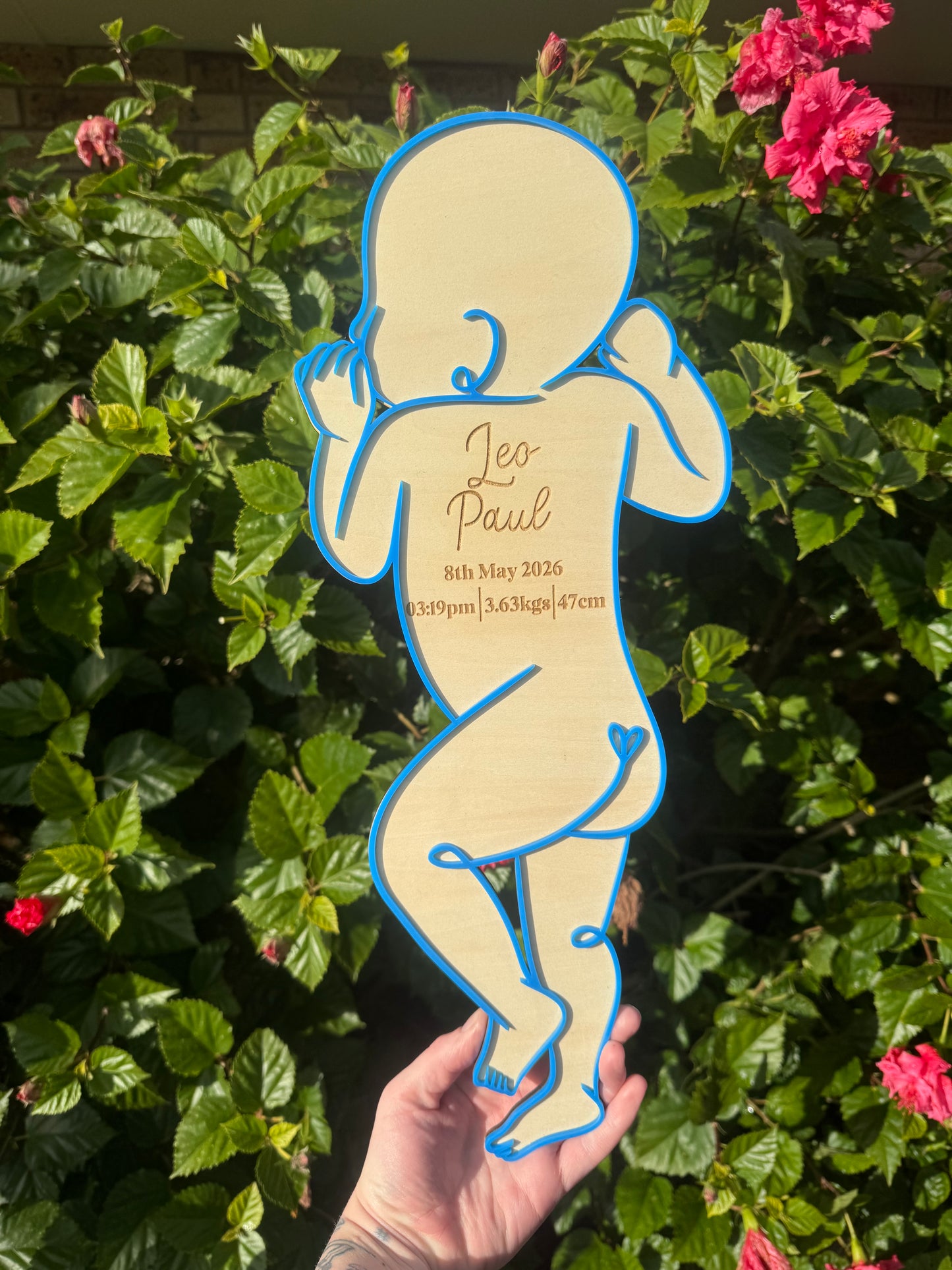1:1 Baby Birth Plaque
