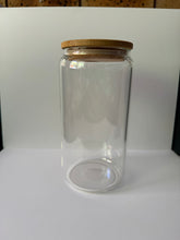 Load image into Gallery viewer, 16oz clear GLASS can cup
